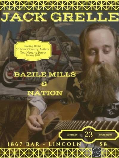 Jack Grelle with Bazile Mills and Nation, 1867 Bar, Lincoln